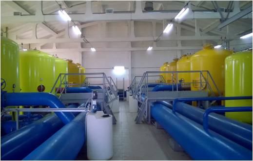 Станции водоподготовки с одновременным удалением железа и марганца